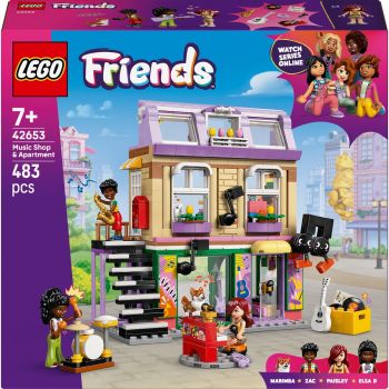 Конструктор LEGO Friends Музична крамниця і квартира (42653) | Фото 1