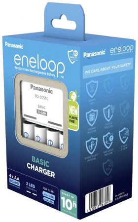 PANASONIC Basic Charger New + Eneloop 4AAA 800 mAh NI-MH | Фото 5