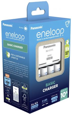 PANASONIC Basic Charger New + Eneloop 4AAA 800 mAh NI-MH | Фото 4