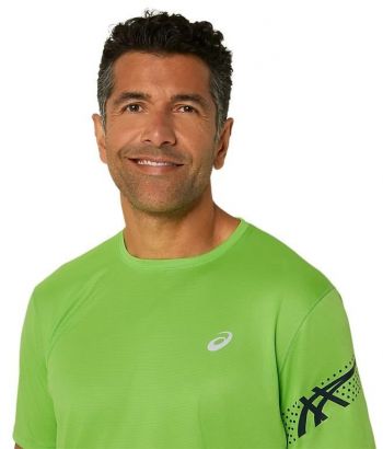 Футболка чоловіча Asics Icon Ss Top 2011C734-303 M зелена | Фото 4