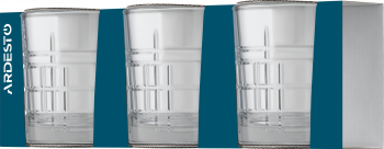 Набір стаканів для віски ARDESTO Tempesta 325мл, 3шт (AR2632WTT) | Фото 7