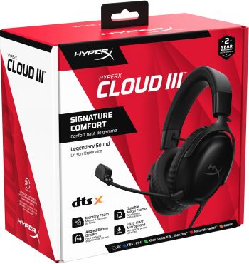 Ігрова гарнітура HyperX Cloud III Black (727A8AA) Ігрова гарнітура HyperX Cloud III Black (727A8AA) | Фото 9