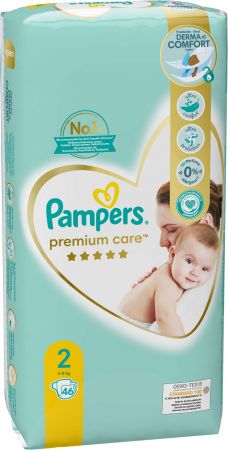 Підгузки PAMPERS Premium Care Розмір 2 (4-8 кг) 46 шт. (8001841104799) | Фото 2