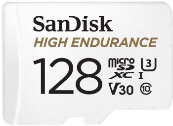 Sandisk microSDXC 128GB Class 10 UHS-I U3 V30 R100/W40MB/s High Endurance (SDSQQNR-128G-GN6IA) | Фото 1