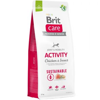 Корм для собак з підвищеною активністю Brit Care Dog Sustainable Activity з куркою та комахами 12кг(8595602559220) | Фото 1