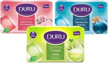 Мило DURU Fresh Sensations екопак Океанський бриз 4 х 150 г (8690506494605) | Фото 3