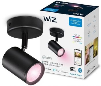 WiZ IMAGEO Spots 1х5W 2200-6500K RGB Wi-Fi черный (929002659001) WiZ IMAGEO Spots 1х5W 2200-6500K RGB Wi-Fi черный (929002659001) | Фото 2