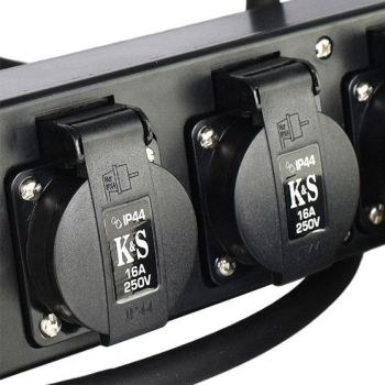 Подовжувач мережевий Konner&Sohnen KS EX3M-4S 5000Вт, 4х16А/250В, 3х2.5мм 3м (KSEX3M-4S) | Фото 2