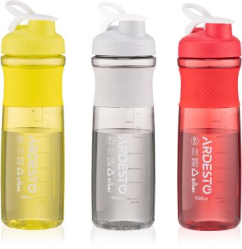 Пляшка для води ARDESTO Smart bottle 1000 мл, сіра, тритан (AR2204TG) Пляшка для води ARDESTO Smart bottle 1000 мл, сіра, тритан (AR2204TG) | Фото 6
