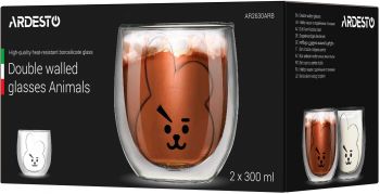 Набор чашек ARDESTO Animals с двойными стенками, 300 мл, 2 шт (AR2630ARB) Набор чашек ARDESTO Animals с двойными стенками, 300 мл, 2 шт (AR2630ARB) | Фото 4