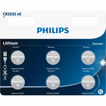 PHILIPS CR 2032 блистер, 6 шт (CR2032P6/01B) | Фото 1