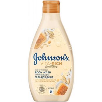 Johnson’s VITA-RICH СМУЗІ Доглядаючий гель для душу з йогуртом, вівсом і медом (3574661387314) | Фото 1