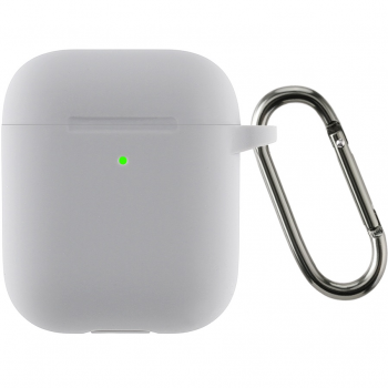 Чохол ArmorStandart Ultrathin Silicone Case With Hook для APPLE AirPods 2 Light Grey (ARM59685) | Фото 2