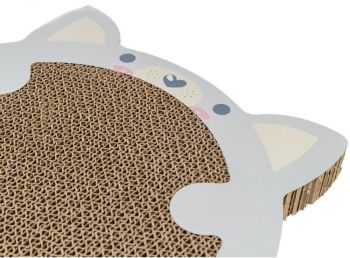 Дряпка Trixie картонна в формі хом'яка з котячою м'ятою 31х2,5х32,5см світло-сіра (4011905480411) | Фото 4