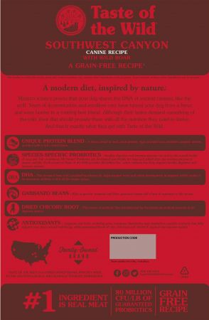 Сухий корм для собак Taste of the Wild Southwest Canyon Canine з яловичиною 2 кг (2586-HT18) Сухий корм для собак Taste of the Wild Southwest Canyon Canine з яловичиною 2 кг (2586-HT18) | Фото 3