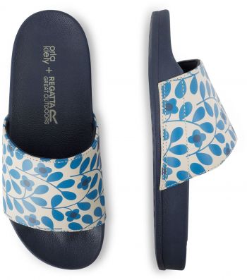 Шльопанці жіночі Regatta OrlaSlide RWF761-F67 41 (7 UK) сині з білим | Фото 2
