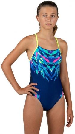 Цілісний купальник для дівчаток Nabaiji Lexa Kali 8574261 8-9 р (131-140 см) синій | Фото 2