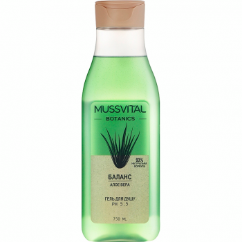 Гель для душу Mussvital Botanics Алое вера 750мл (8430442010411) | Фото 1