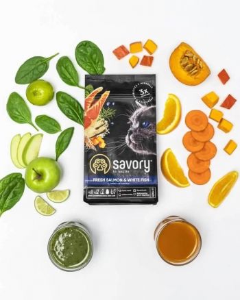 Savory зі свіжим лососем та білою рибою 400 г (4820232630013) | Фото 6