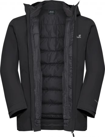 Пуховик чоловічий Jack Wolfskin Icecape 3In1 Down Jkt M Down Rds A65265_6000 XL чорний Пуховик чоловічий Jack Wolfskin Icecape 3In1 Down Jkt M Down Rds A65265_6000 XL чорний | Фото 10