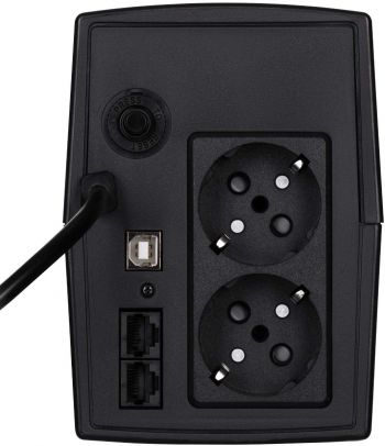 Купить источник бесперебойного питания (ИБП) ДБЖ 2E DD650, 650VA/360W, LCD, USB, 2xSchuko (2E-DD650) | Фото 3