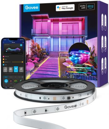 Стрічка світлодіодна розумна Govee H6172 Phantasy Outdoor LED RGBIC Strip Lights (H61723D1) Стрічка світлодіодна розумна Govee H6172 Phantasy Outdoor LED RGBIC Strip Lights (H61723D1) | Фото 8