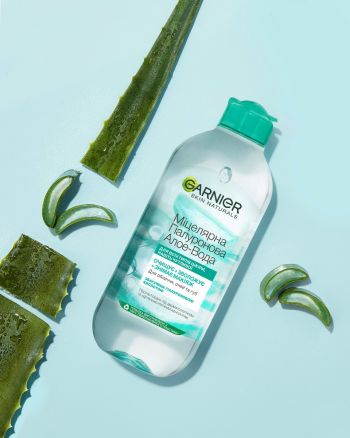 Міцелярна вода з гіалуроновою кислотою Garnier Skin Naturals Алое 400мл (3600542396561) Міцелярна вода з гіалуроновою кислотою Garnier Skin Naturals Алое 400мл (3600542396561) | Фото 12