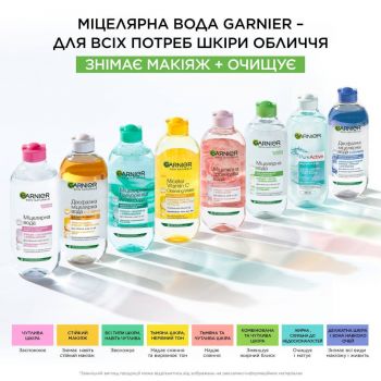 Міцелярна вода з гіалуроновою кислотою Garnier Skin Naturals Алое 400мл (3600542396561) Міцелярна вода з гіалуроновою кислотою Garnier Skin Naturals Алое 400мл (3600542396561) | Фото 13