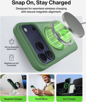 Чохол BELKIN для APPLE iPhone 17 Pro Max Magnetic Protective Grip Pistachio Green (MSA036HQSE) Чохол BELKIN для APPLE iPhone 17 Pro Max Magnetic Protective Grip Pistachio Green (MSA036HQSE) | Фото 11