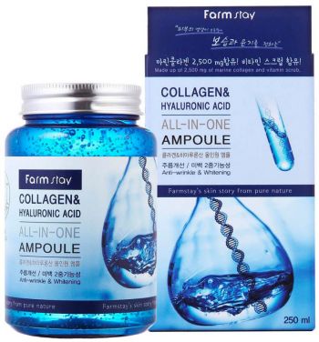 FarmStay Collagen&Hyaluronic All-in-One, 250 мл (8809469770002) FarmStay Collagen&Hyaluronic All-in-One, 250 мл (8809469770002) | Фото 1
