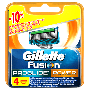 GILLETTE Fusion ProGlide Power (4 шт.) (7702018085576) | Фото 1