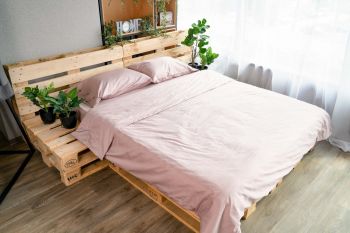 Наволочка ARDESTO Mix&Match, сатин, пудра, 50х70см, 100% бавовна (ART5070PCP) | Фото 6