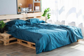 Простирадло ARDESTO Mix&Match, сатин, океан, 240х260см, 100% бавовна (ART2426FSB) | Фото 6