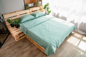 Простирадло ARDESTO Mix&Match, сатин, шавлія, 240х260см, 100% бавовна (ART2426FSG) | Фото 6