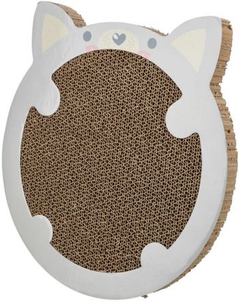 Дряпка Trixie картонна в формі хом'яка з котячою м'ятою 31х2,5х32,5см світло-сіра (4011905480411) | Фото 2