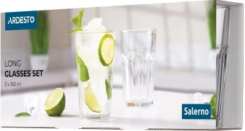 ARDESTO Salerno 360 мл, 3 шт., скло (AR2636LS) | Фото 2