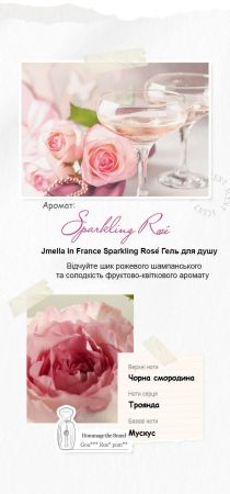 Гель для душу Jmella In France Sparkling Rose 500 мл (8809711716789) | Фото 2