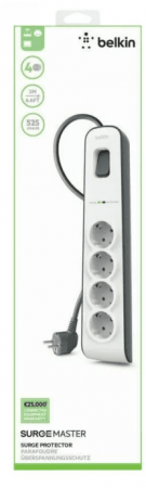 Мережевий фільтр BELKIN 2м, 4 розетки, 525 Дж, UL 500 В (BSV400vf2M) | Фото 6