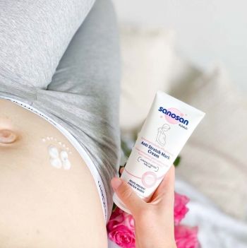 Крем проти розтяжок Sanosan Mama для вагітних 200 мл (4003583207190) | Фото 4