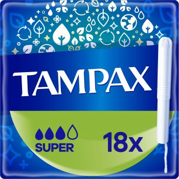 Тампони TAMPAX Compak Super з аплікатором 18 шт (8006540716625) | Фото 1