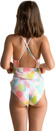 Цілісний купальник для дівчаток Nabaiji Lila с юбкой 8647863 10-11 р (141-48 см) білий | Фото 3