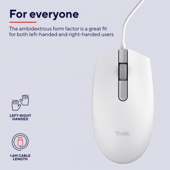 Купить мышь Миша TRUST TM-101 USB-A White (25320_TRUST) | Фото 4