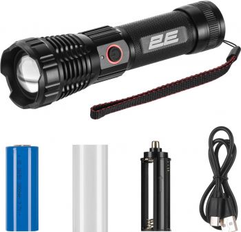 Ліхтар ручний 2E, 2000 люмен, Type C USB, 3000 мАч, XHP50 LED (2E-FLYB2630) Ліхтар ручний 2E, 2000 люмен, Type C USB, 3000 мАч, XHP50 LED (2E-FLYB2630) | Фото 7