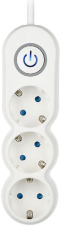 2Е Plus 3XSchuko з вимикачем, 3Gх1.0мм, 3м, білий (2E-U03VES3M) 2Е Plus 3XSchuko з вимикачем, 3Gх1.0мм, 3м, білий (2E-U03VES3M) | Фото 2