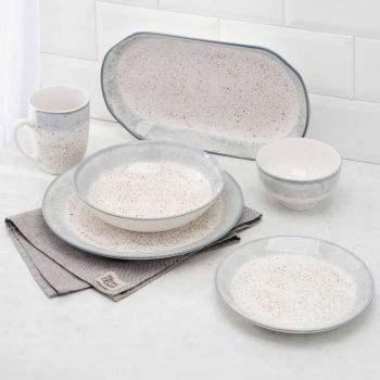 Тарілка супова Ardesto Siena 20 см, біло-сіра (AR2920SW) | Фото 5