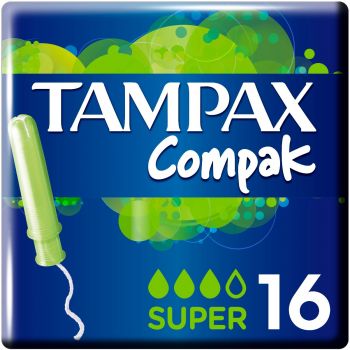 Тампони TAMPAX Compak Super Duo з аплікатором 16 шт. (4015400219712) | Фото 1