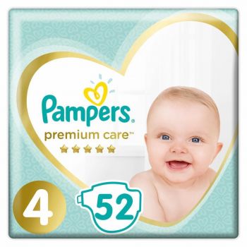 Підгузки PAMPERS Premium Care Maxi (7-14 кг) 52 шт (4015400278818) | Фото 1