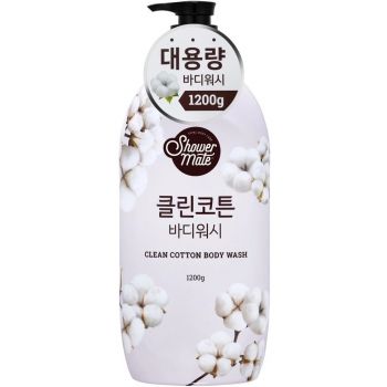 Гель для душу KeraSys Shower Mate Natural Clean Cotton 1200 мл (8801046307458) Гель для душу KeraSys Shower Mate Natural Clean Cotton 1200 мл (8801046307458) | Фото 1