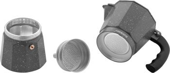 Гейзерна кавоварка ARDESTO Gemini Molise, 3 чашки, сіра (AR0803AGS) | Фото 5