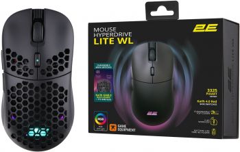 Ігрова миша 2E GAMING HyperDrive Lite WL, RGB Black (2E-MGHDL-WL-BK) | Фото 11
